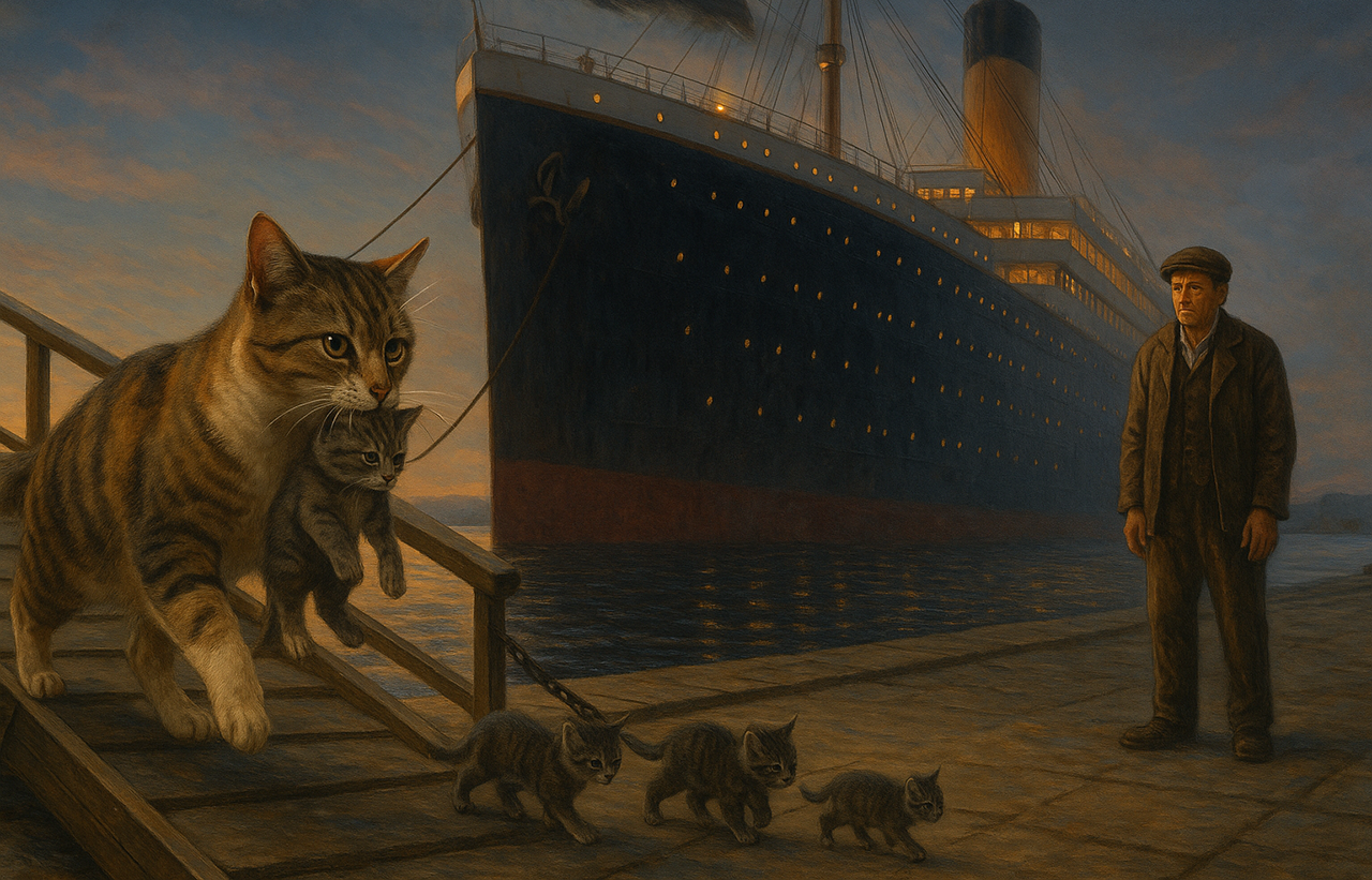 ٹائیٹینک کی اصل ہیرو: ایک بلی جس نے سانحہ بھانپ لیا تھا ٹائیٹینک کی اصل ہیرو: ایک بلی جس نے سانحہ بھانپ لیا تھا